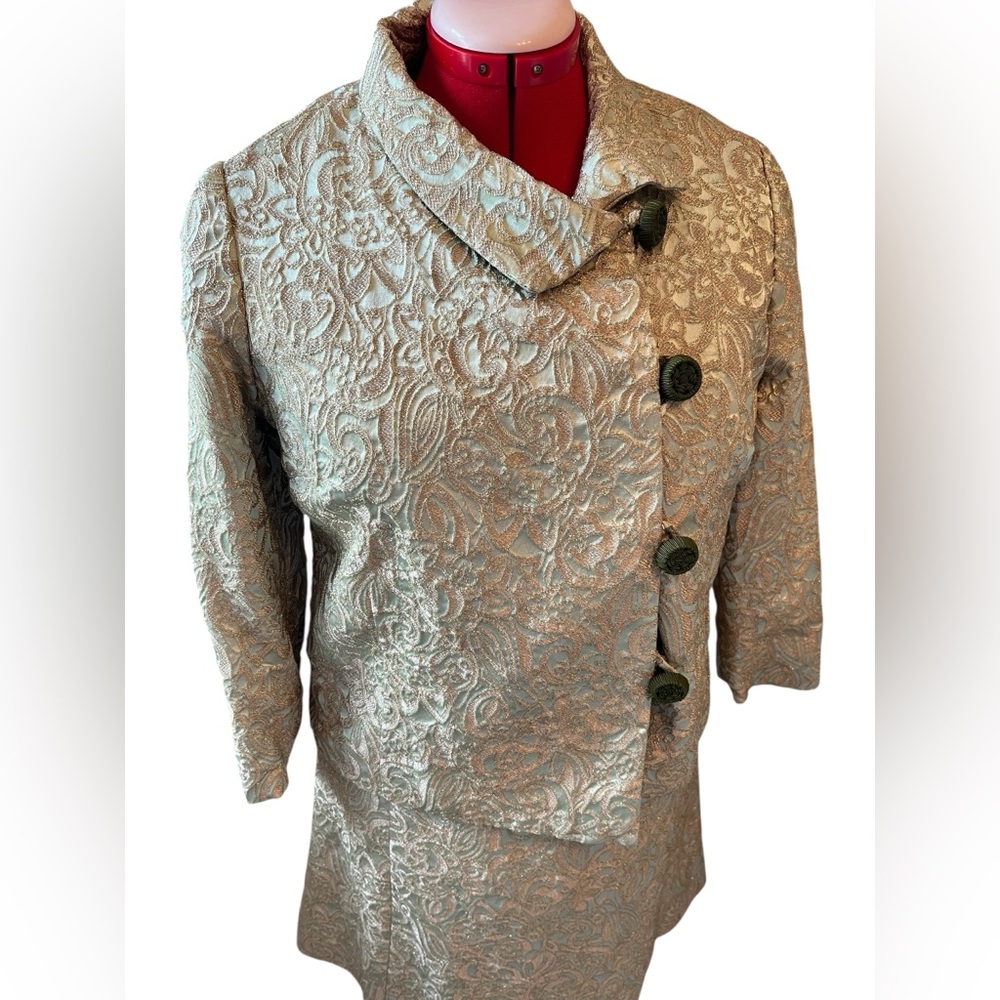 Vintage Elegant Timeless Dress & Jacket Set – Size Medium